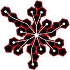 Unfolded Truncated Icosahedron